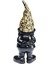 Gnome Standing Black Gold Dekoratif Figür 4