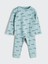 Yeni Sezon Bisiklet Yaka Baskılı Erkek Bebek Pijama Takımı 1