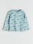 Yeni Sezon Bisiklet Yaka Baskılı Erkek Bebek Pijama Takımı 2