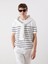 Yeni Sezon Bisiklet Yaka Kısa Kollu Çizgili Erkek Triko Kazak 1