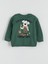 Yeni Sezon Baskılı Erkek Bebek Sweatshirt ve Eşofman Alt 2'li 4