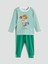 Yeni Sezon Bisiklet Yaka Baskılı Erkek Çocuk Pijama Takımı 1