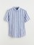 Yeni Sezon Regular Fit Kısa Kollu Çizgili Erkek Gömlek 1