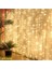 3x3 Metre 8 Fonksiyonlu Animasyonlu Perde LED Işık Saçak LED Işık 300 LED Yılbaşı Işığı Süsü Fişli 8