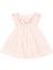 Pembe Kısa Kollu Kız Bebek Elbise 1