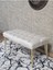 Gold Tel Ayaklı 90 cm Puf Bench - Puf - Bench - Kasalı Oturak - Oturak - Yatak Ucu Puf Krem Renk 90 x 40 Boyut/ebat 4