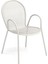 Ronda Matt White Çelik Bahçe Sandalyesi 1