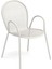 Ronda Matt White Çelik Bahçe Sandalyesi 4