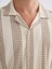 Yeni Sezon Regular Fit Resort Yaka Kısa Kollu Çizgili Erkek Gömlek 3