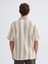 Yeni Sezon Regular Fit Resort Yaka Kısa Kollu Çizgili Erkek Gömlek 4