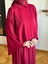 Bordo Pelerinli Elbise 5084 1