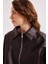 Yeni Sezon Suni Oversize Bomber Deri Ceket 3