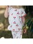 Kiraz Desenli T-Shirt & Tayt Kız Bebek 2'li Set 6