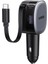 75W 2 Portlu Usb-C Kablolu Araç Içi Şarj Cihazı Çakmaklık Adaptörü, 55653 3