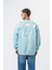 Erkek 11.11 Baskılı Bisiklet Yaka Oversize Sweatshirt Bebe Mavi 1
