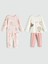 Yeni Sezon Baskılı Kız Bebek Pijama Takımı 2'li 1