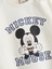 Yeni Sezon Bisiklet Yaka Mickey Mouse Baskılı Erkek Bebek Sweatshirt ve Eşofman Alt 2'li 3