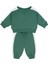 Kontrast Yeşil Sweatshirt Pantolon Unisex Bebek Ikili Set 1