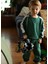 Kontrast Yeşil Sweatshirt Pantolon Unisex Bebek Ikili Set 5
