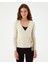 Krema Anvelop Bağlamalı Bluz 1