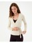Krema Anvelop Bağlamalı Bluz 5