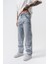 Erkek Parça Detaylı Baggy Jean A.mavi 2