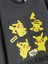 Yeni Sezon Bisiklet Yaka Pikachu Baskılı Erkek Çocuk Tişört 2'li 3