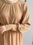 Camel Saç Örgü Desen Örme Elbise 9938 3