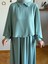 Mint Pelerinli Elbise 5084 3