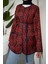 Noltalji Etnik Desen Ceket Bordo 5