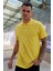 Sarı Spor Polo Yaka Düğmeli Pamuklu Casual Kısa Kollu Regular Fit T-Shirt 1
