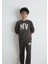 6S10054-71593 Mv Baskılı Kahverengi Sweatshirt 1