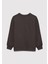 6S10054-71593 Mv Baskılı Kahverengi Sweatshirt 3