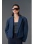 Cep Detaylı Oversize Kaşe Crop Ceket 6