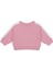 Pembe Beyaz Kontrastlı Sweatshirt ve Pantolon Kız Bebek 2'li Set 2