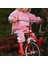 Pembe Beyaz Kontrastlı Sweatshirt ve Pantolon Kız Bebek 2'li Set 5