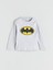 Yeni Sezon Bisiklet Yaka Batman Baskılı Erkek Bebek Pijama Takım 2