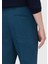 Petrol Düz Dokuma Regular Fit Casual Pamuk Karışımlı Pantolon 4