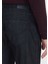 Siyah Düz Slim Fit Denim Pamuk Karışımlı Pantolon 4