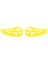 Angels Kanat Logo Kanat Oto Sticker Sarı 1