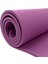 Çift Çizgili 8mm Kalın Tpe Yoga ve Pilates Matı | Kaymaz, Konforlu, Ekstra Kalın Spor Matı Mor 7