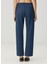 Koyu Mavi Crop Pantolon 4