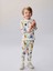 Yeni Sezon Bisiklet Yaka Baskılı Erkek Bebek Pijama Takım 1