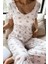 Ekru Çiçek Baskılı Yazlık Pijama Takımı Erkekler İçin Şık ve Rahat Tasarım 1