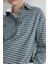 Gri Monroe Çizgili Polo Yaka Tişört 3
