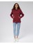Mooncover Kadın Kapşonlu Kanguru Cepli Sweatshirt – Bordo 2