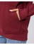 Mooncover Kadın Kapşonlu Kanguru Cepli Sweatshirt – Bordo 7