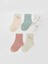 Yeni Sezon Çiçekli Kız Çocuk Soket Çorap 5'li 1