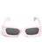 Pembe Geometrik Formlu Unisex Güneş Gözlüğü 1