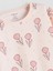 Yeni Sezon Bisiklet Yaka Baskılı Kız Bebek Pijama Takımı 4